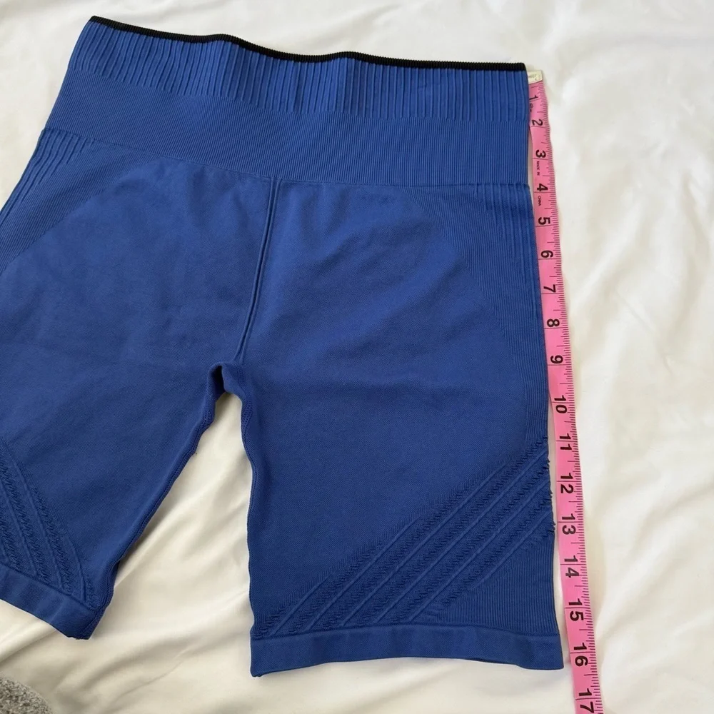 Ryka Women’s Athletic Bike Shorts Stretch Workout Yoga Gym Pants Blue Activewear